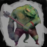 Telepath Tactics - Lizardman Concept Art